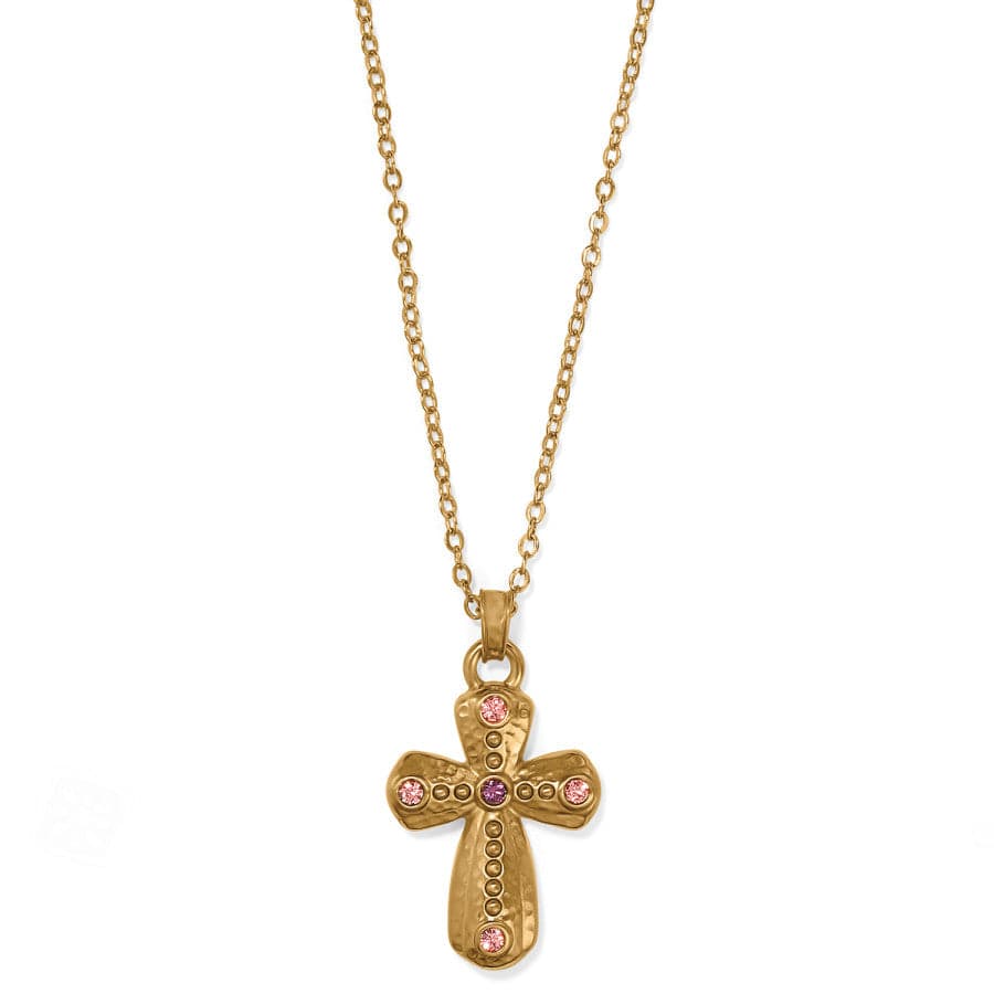 Majestic Imperial Cross Reversible Necklace gold 1