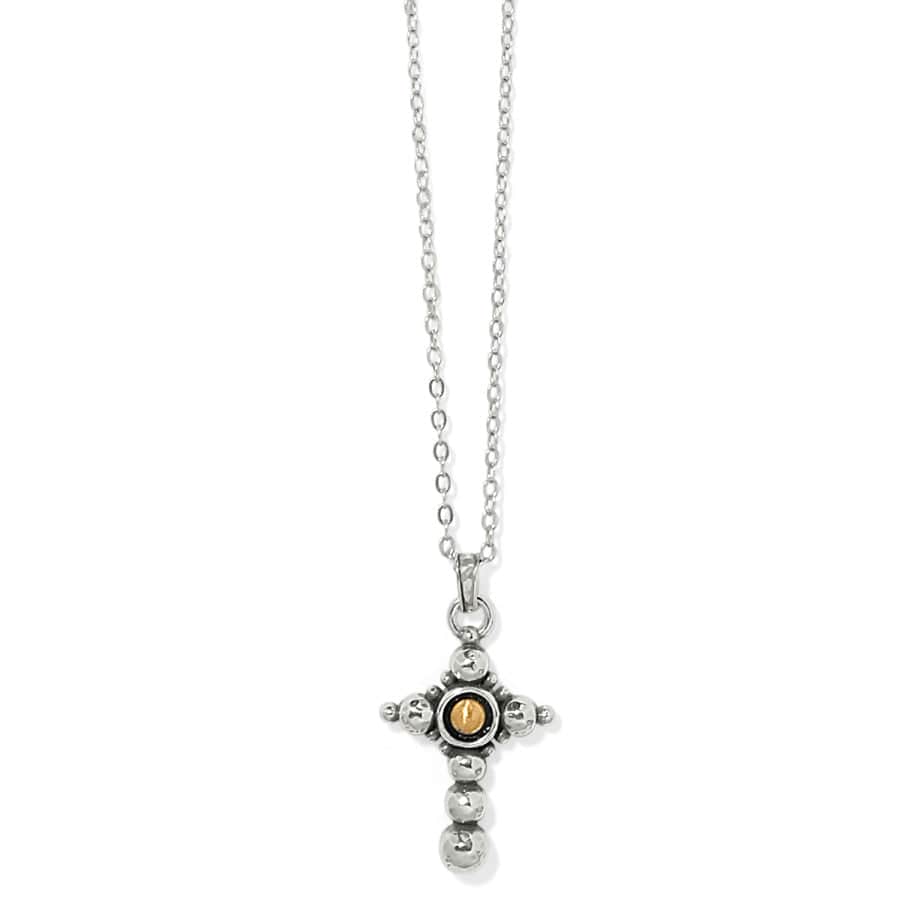 Majestic Nobel Cross Reversible Necklace silver-gold 1
