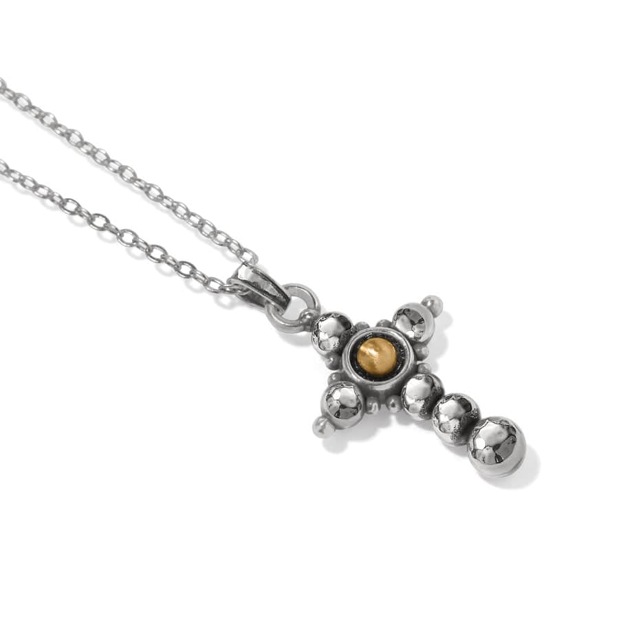 Majestic Nobel Cross Reversible Necklace silver-gold 4