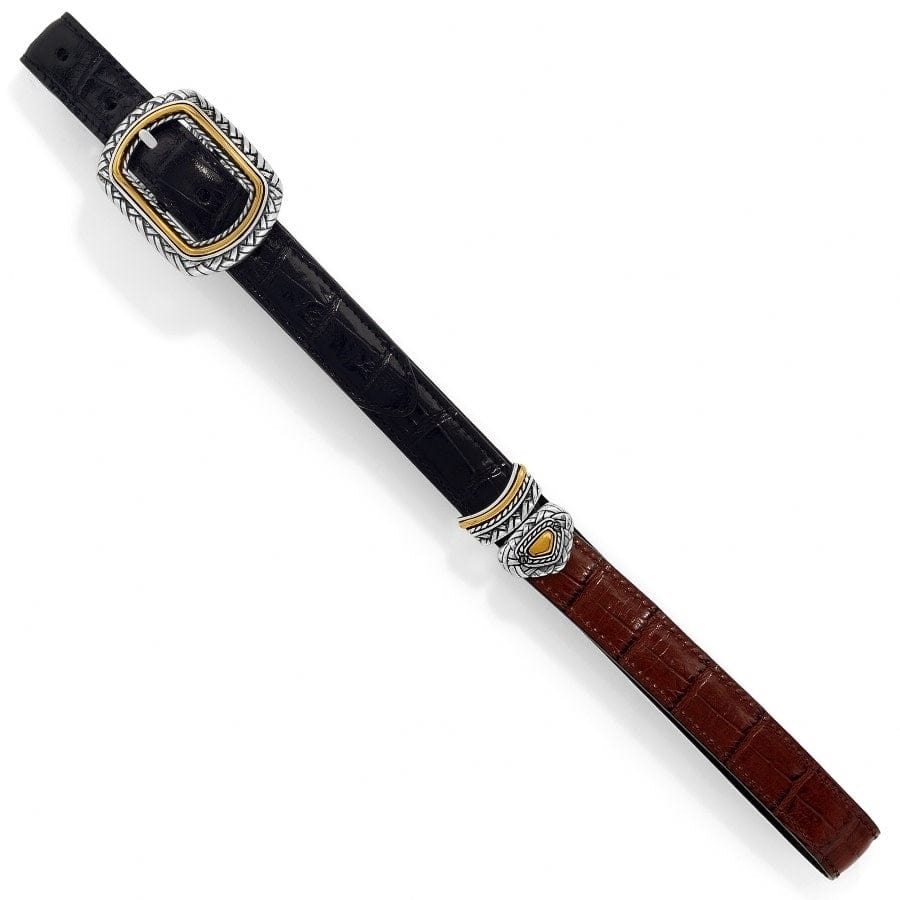 Marcus Two-Tone Reversible Belt black-peanut 3