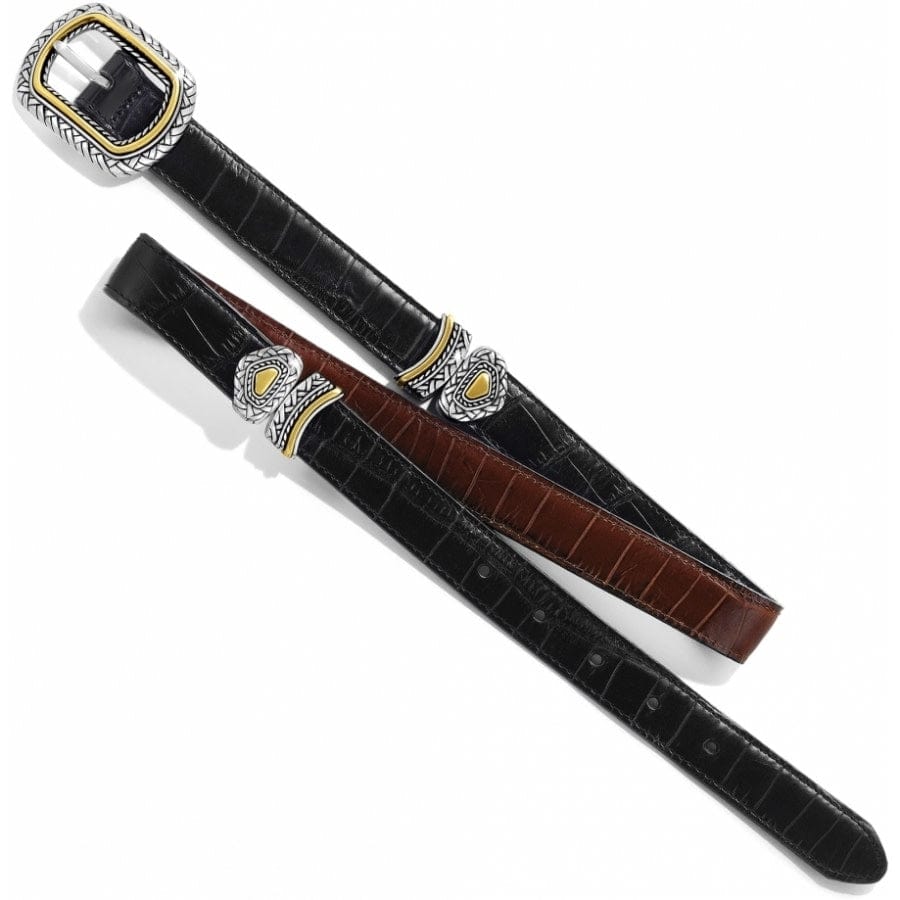 Marcus Two-Tone Reversible Belt black-peanut 4