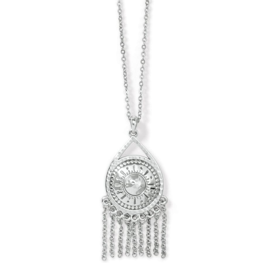 Marrakesh Neutral Fringe Necklace silver 1