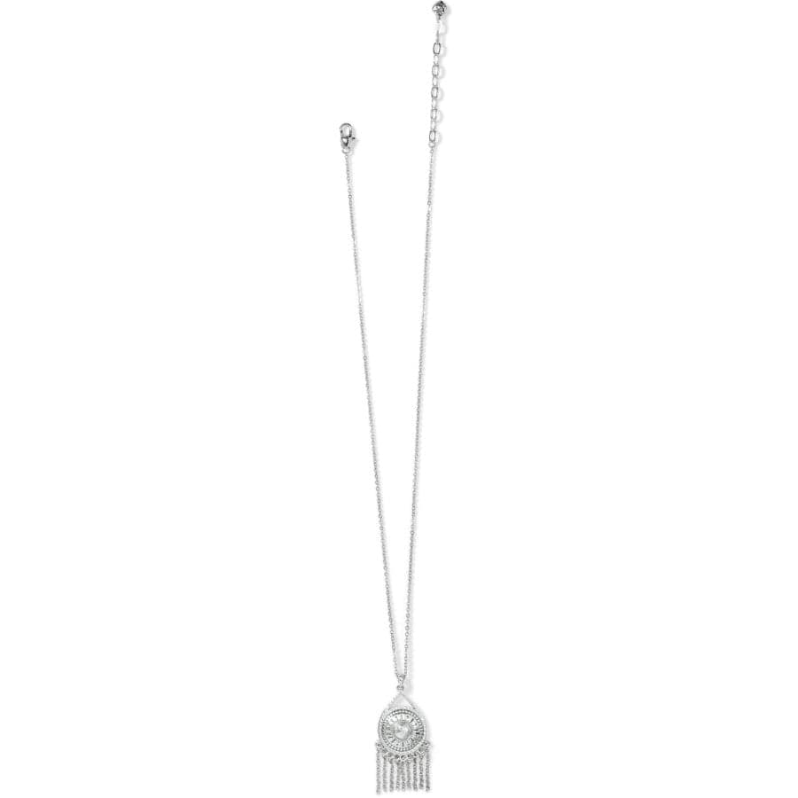 Marrakesh Neutral Fringe Necklace silver 2