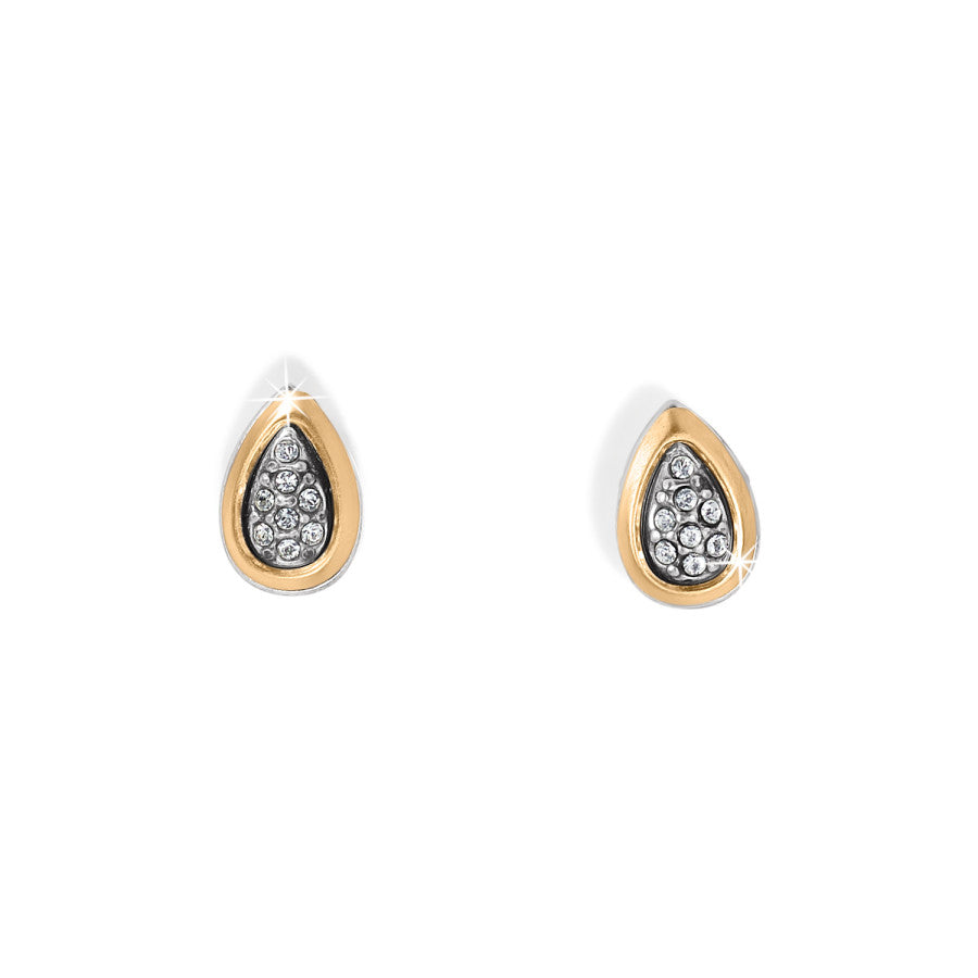 Massandra Mini Post Earrings brushed-gold-silver 1