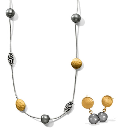 Mediterranean Gray Pearl Jewelry Gift Set