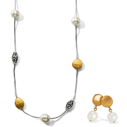 Mediterranean White Pearl Jewelry Gift Set