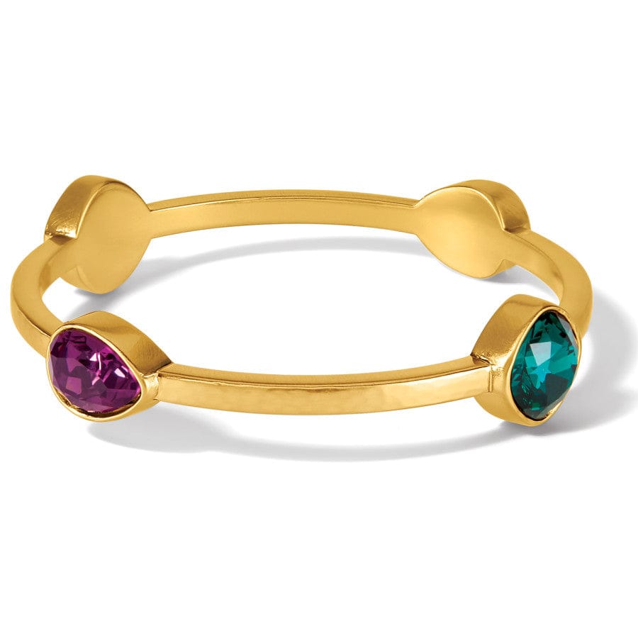 Mercury Bangle brushed-gold-green 2