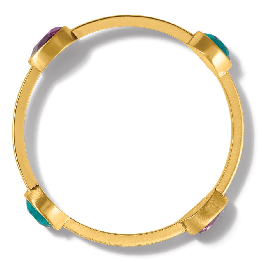 Mercury Bangle brushed-gold-green 3