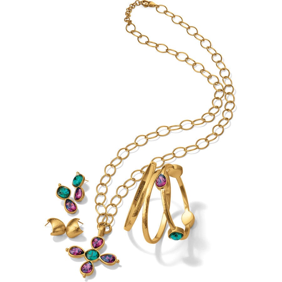 Mercury Bangle brushed-gold-green 4