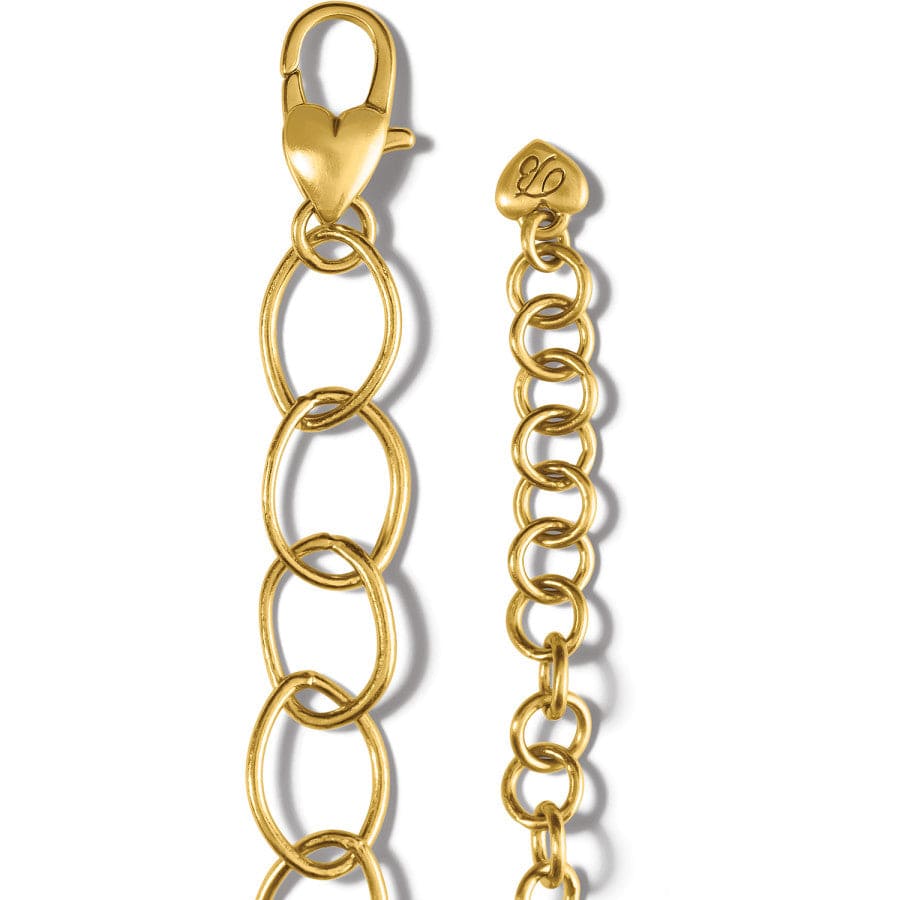 Mercury Long Necklace brushed-gold-green 3