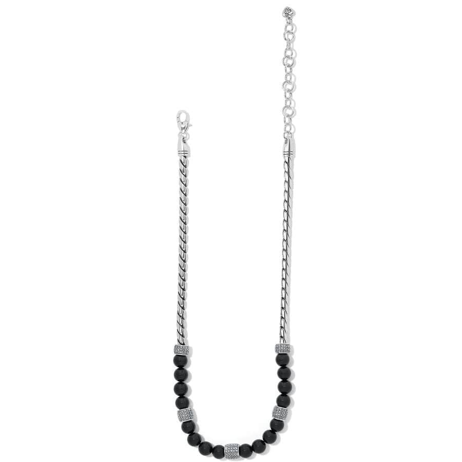 Meridian Bead Necklace black-silver 2