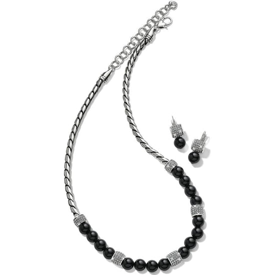 Meridian Solis Bead Necklace, Black main image 1