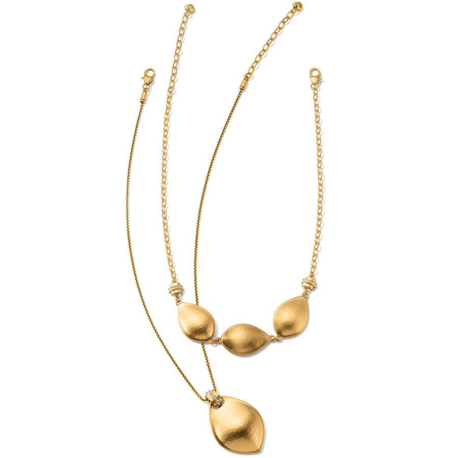 Meridian Lumens Flora Pendant Necklace brushed-gold 4