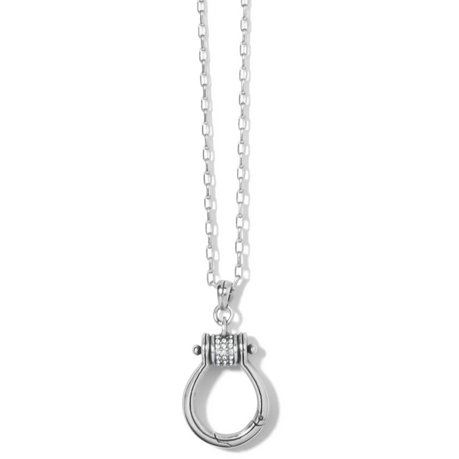 Meridian Petite Charm Holder Necklace silver 1