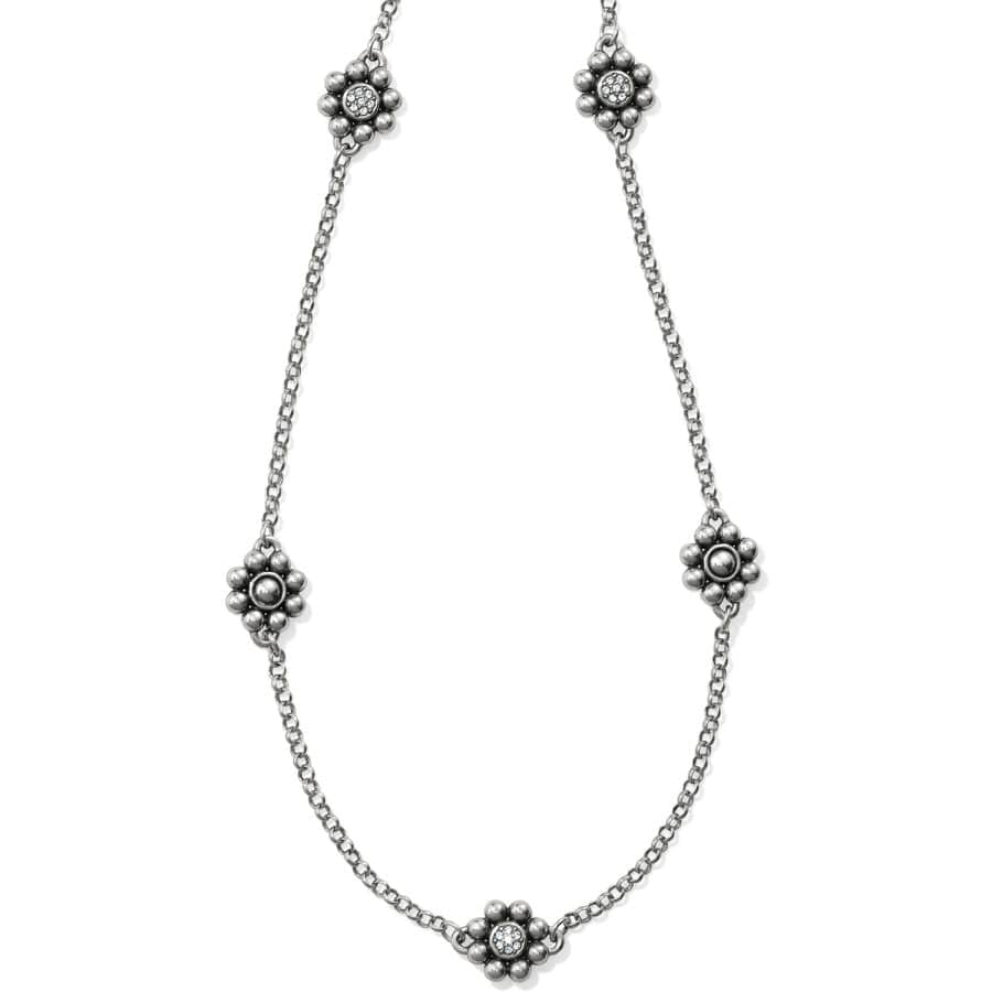 Silver Luna Cresent Station Necklace | Astley Clarke