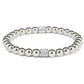 Meridian Petite Stretch Silver Bracelet view from side