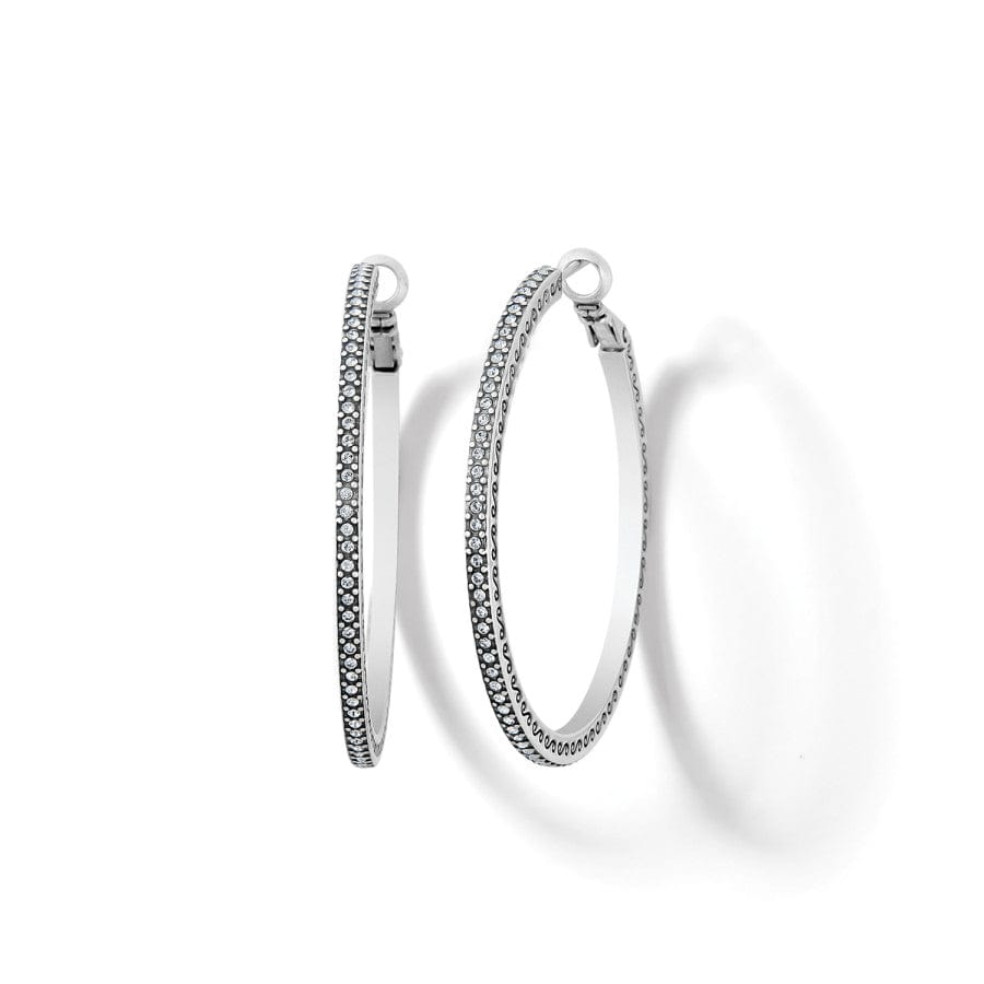 Meridian Thin Large Hoop Earrings silver 1