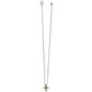Meridian Two Tone Mini Cross Necklace