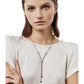 Meridian Two Tone Petite Y Necklace
