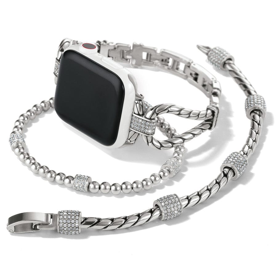 Meridian Tempo Apple Watch Band with matching bracelet on a white background