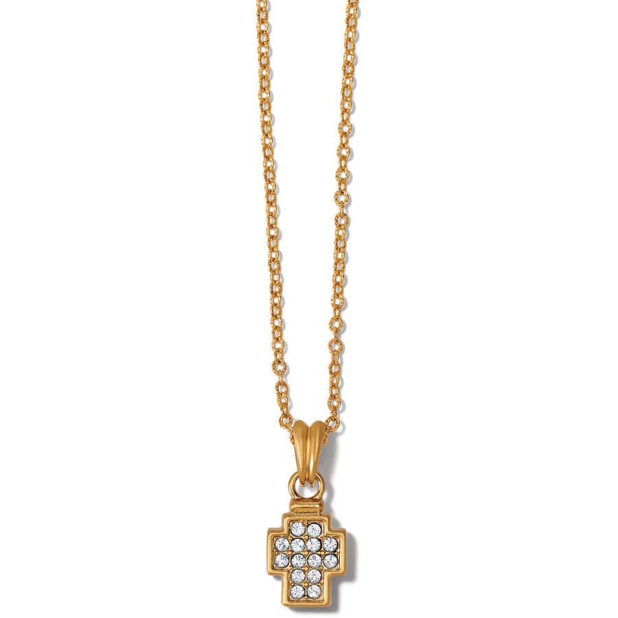 Meridian Zenith Cross Necklace gold 1