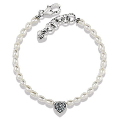 Meridian Zenith Heart Pearl Bracelet Brighton - Main Image