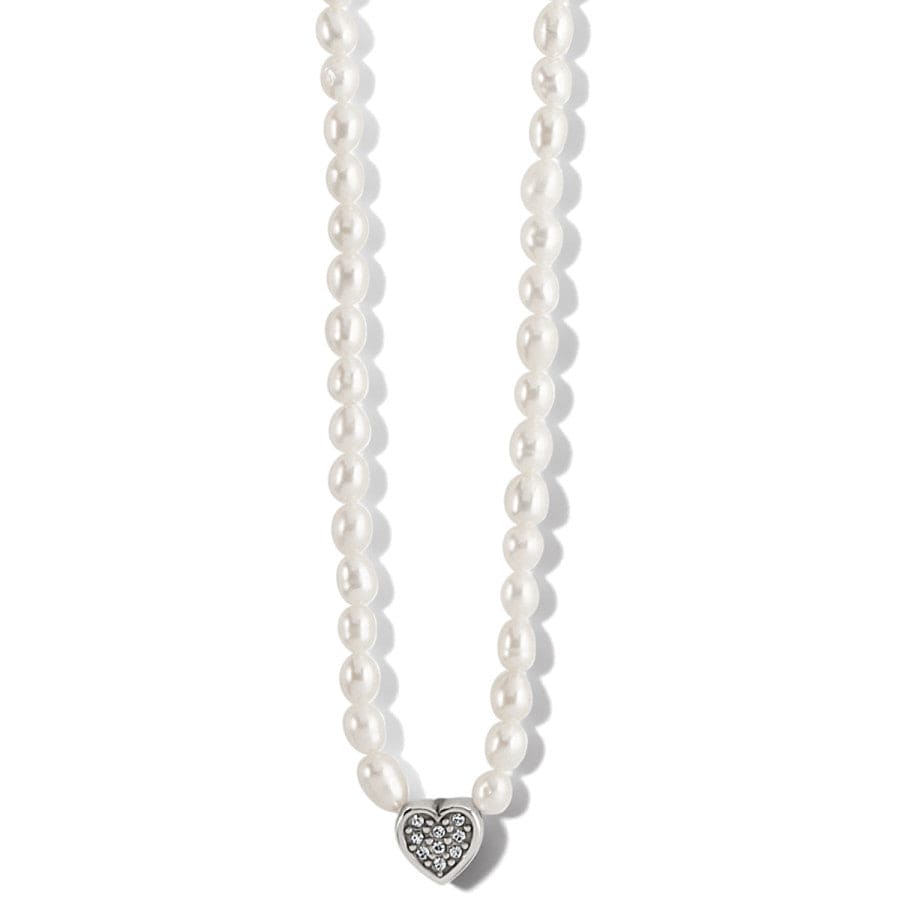 Meridian Zenith Heart Pearl Necklace silver-pearl 1