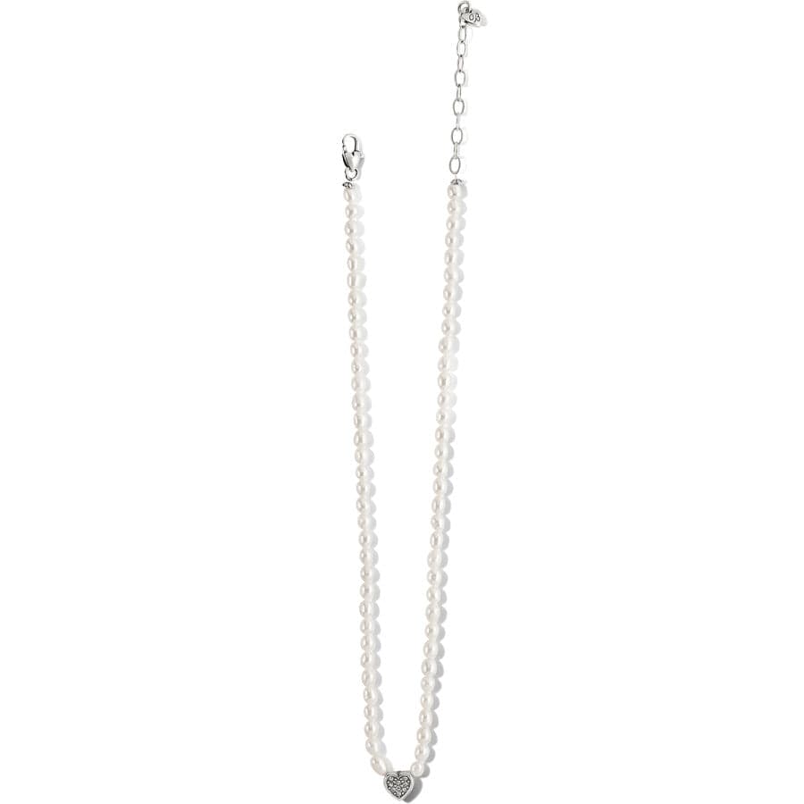 Meridian Zenith Heart Pearl Necklace silver-pearl 2