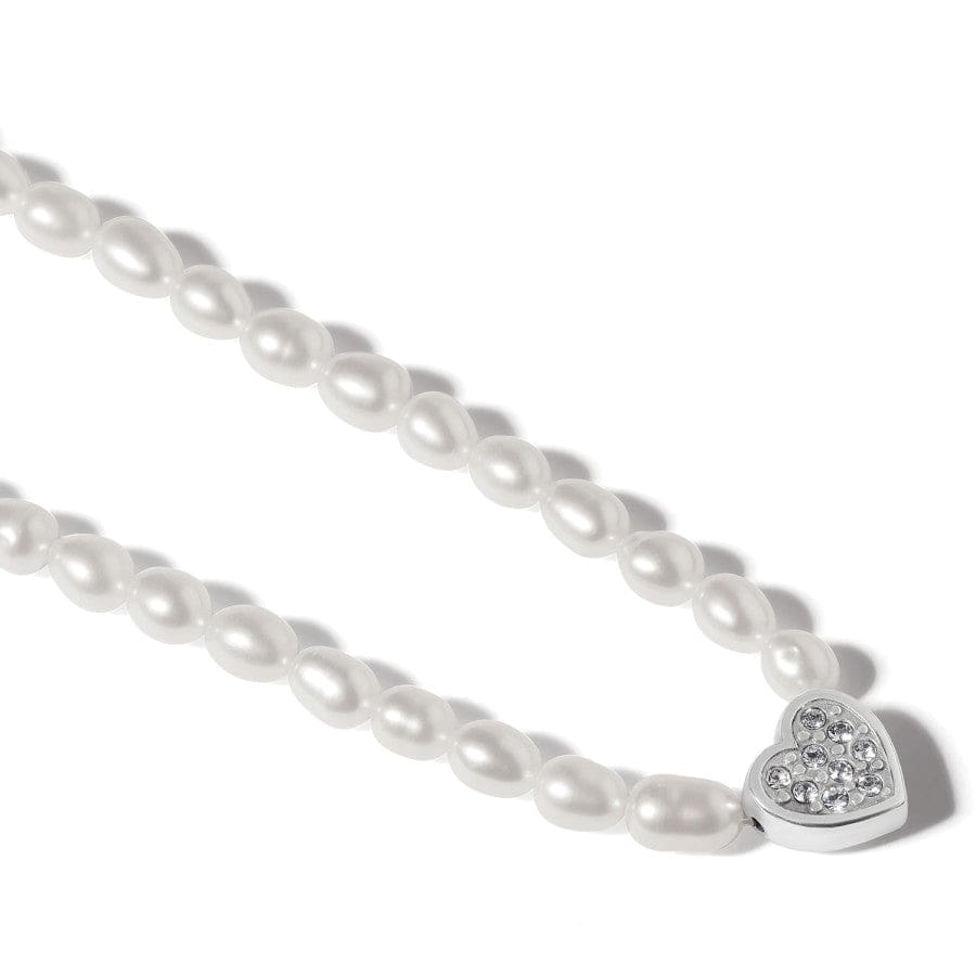 Meridian Zenith Heart Pearl Necklace silver-pearl 3