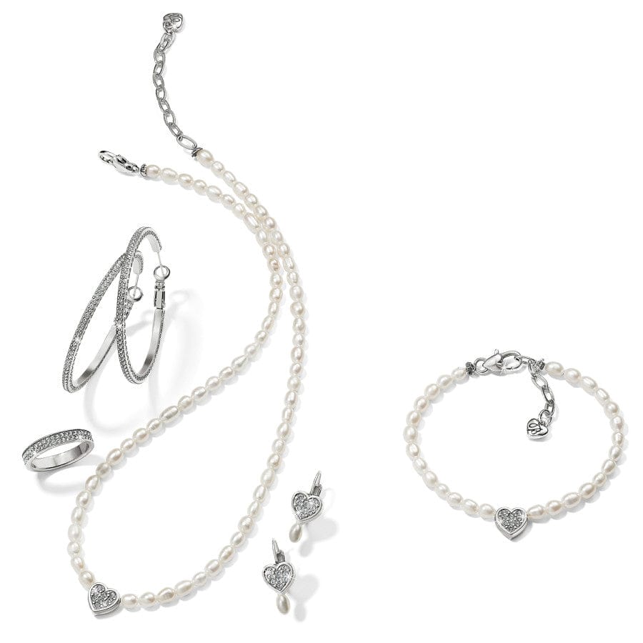 Meridian Zenith Heart Pearl Necklace silver-pearl 4