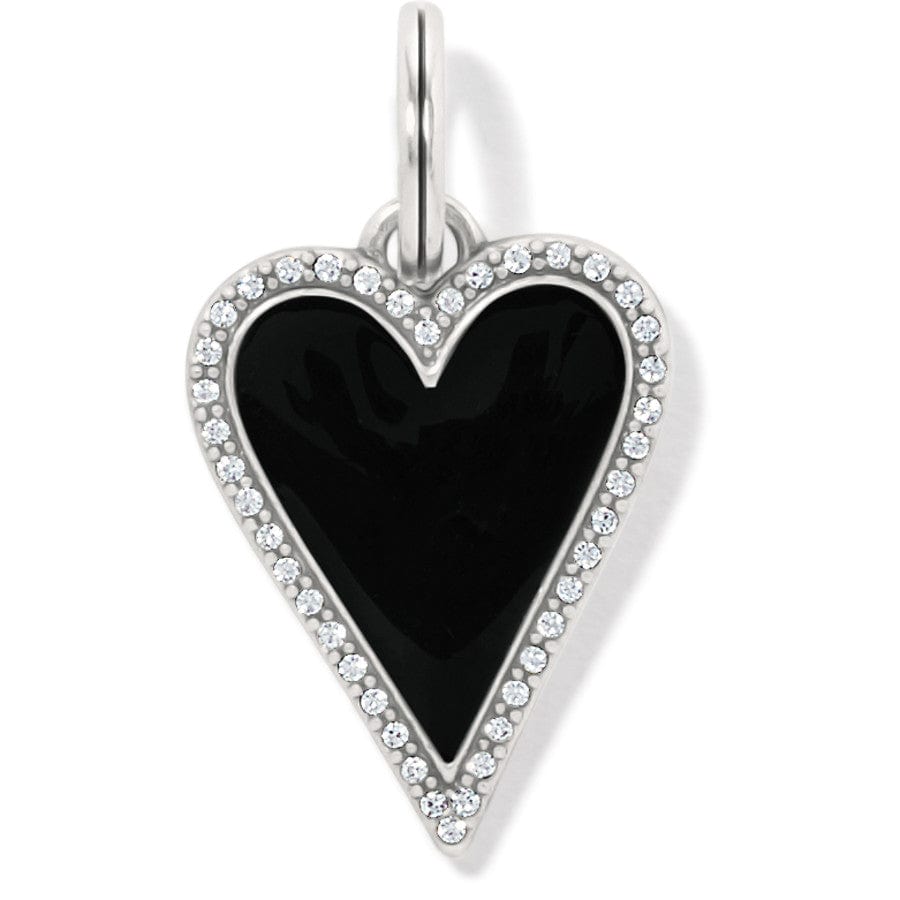 Midnight Heart Necklace silver-black 3