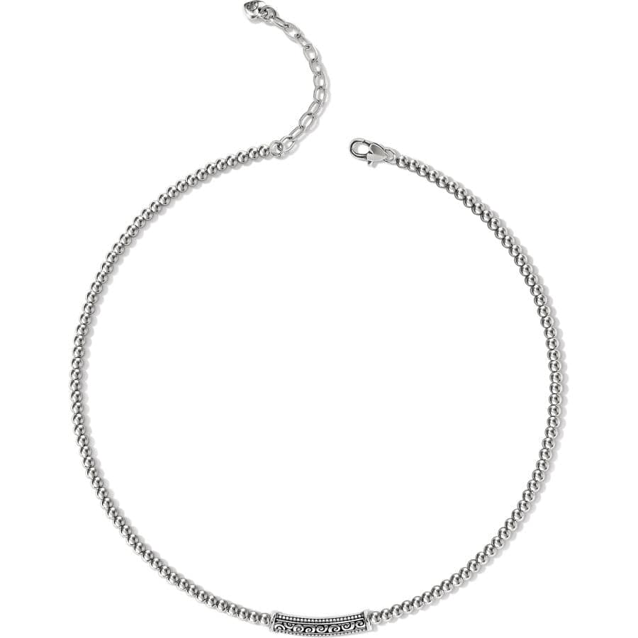 Mingle Adore Bar Collar Necklace silver 1