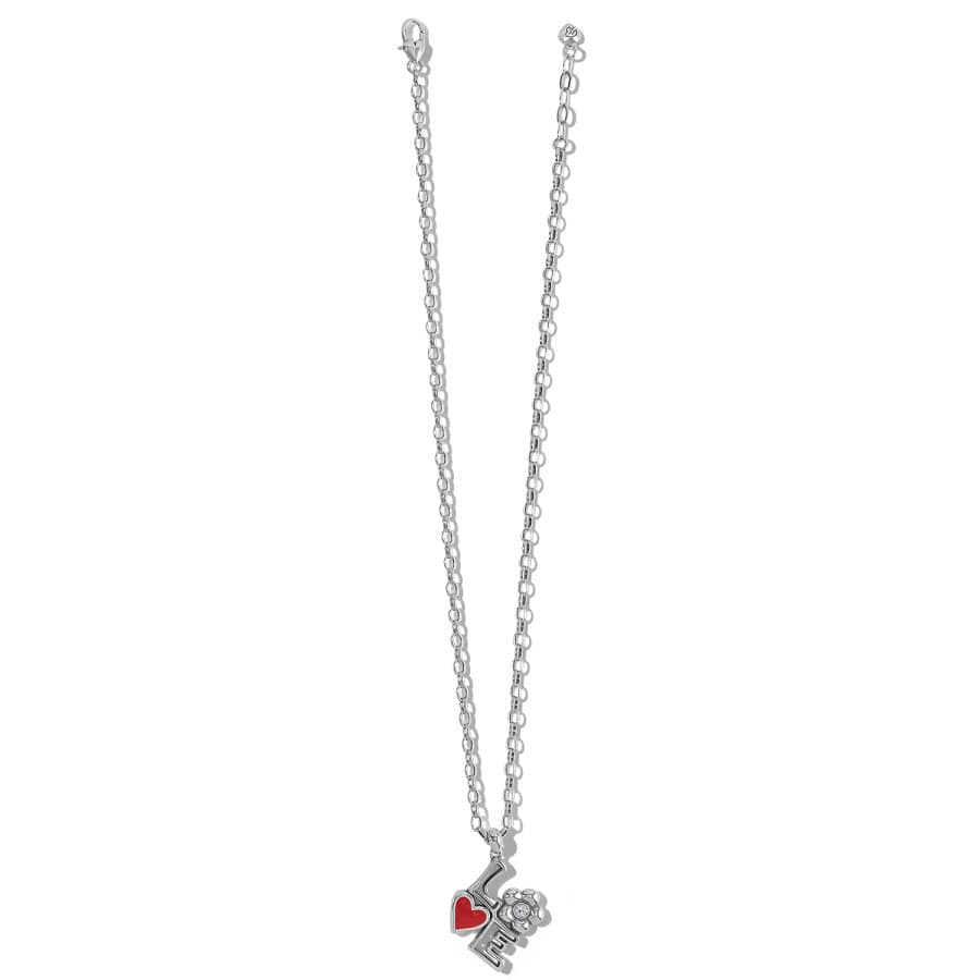 Mod Love Necklace silver-red 2