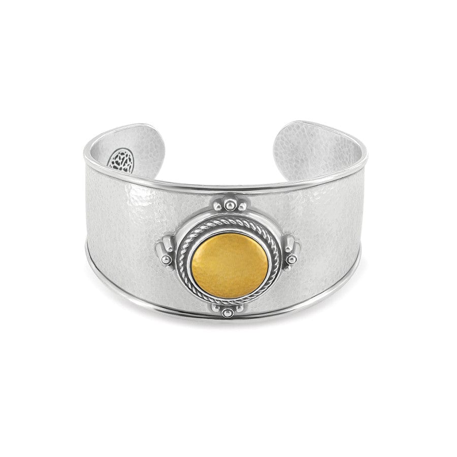 Monete Wide Cuff Bracelet silver-gold 1