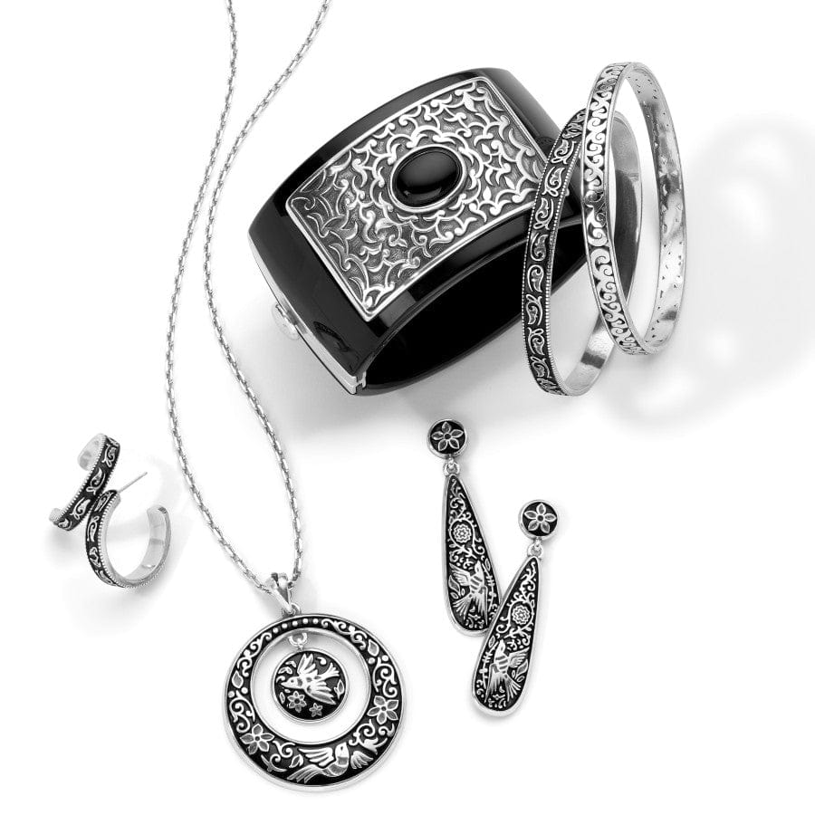 Moonlight Garden Hoop Earrings