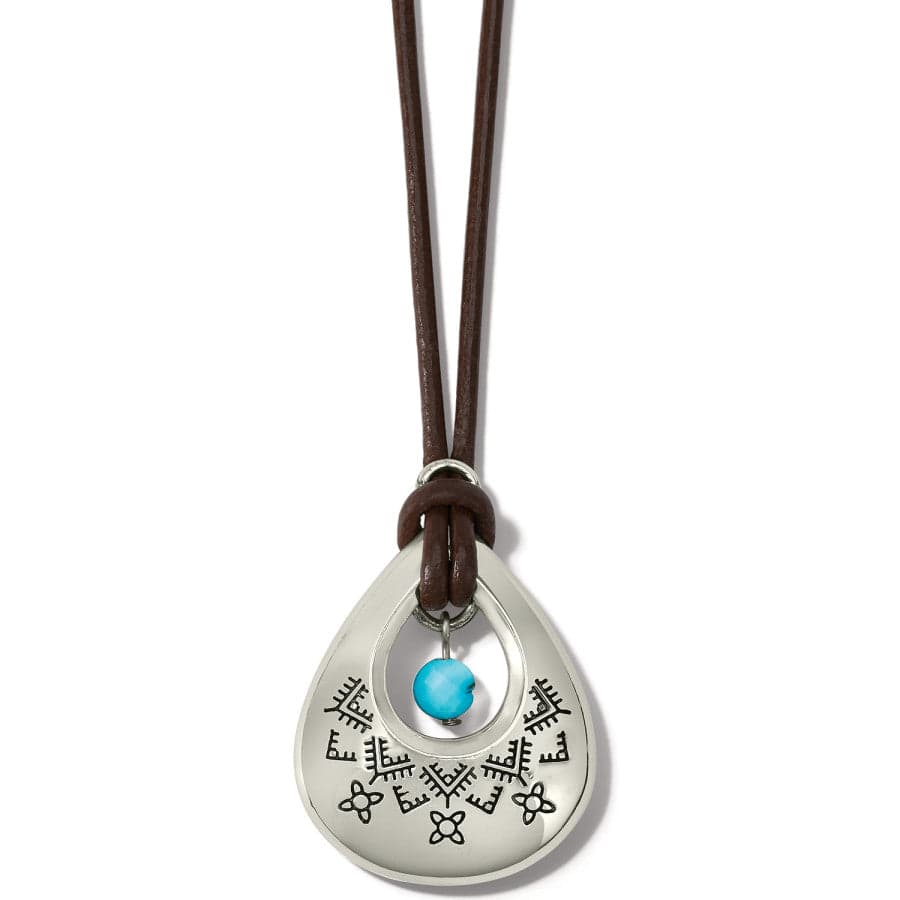 Mosaic Paseo Teardrop Necklace silver 1