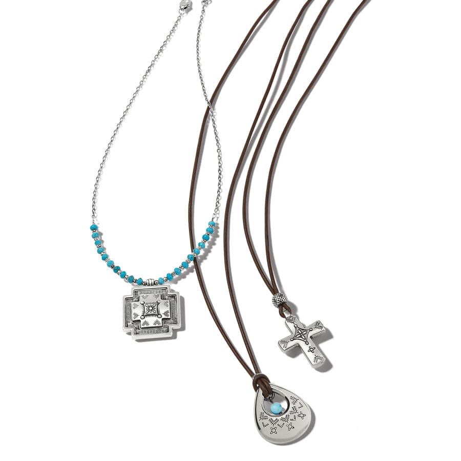 Mosaic Paseo Teardrop Necklace silver 4