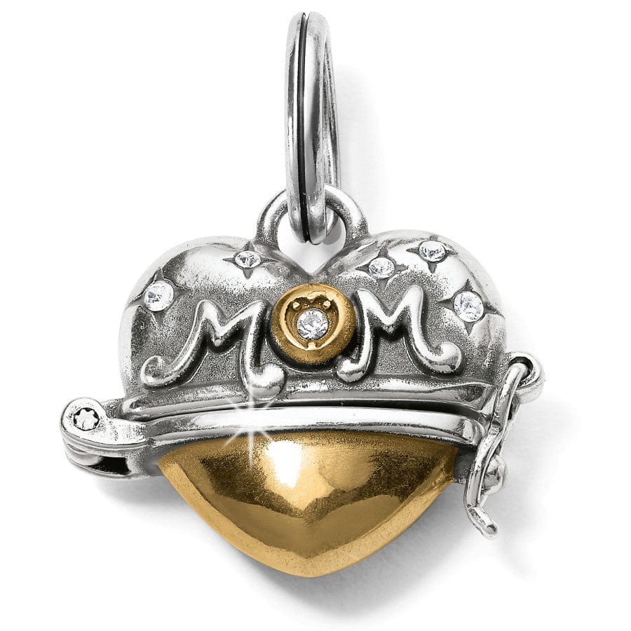 Mother's Love Heart Charm silver-gold 1