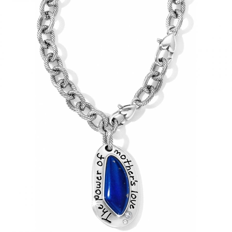 Mother's Love Necklace silver-blue 1