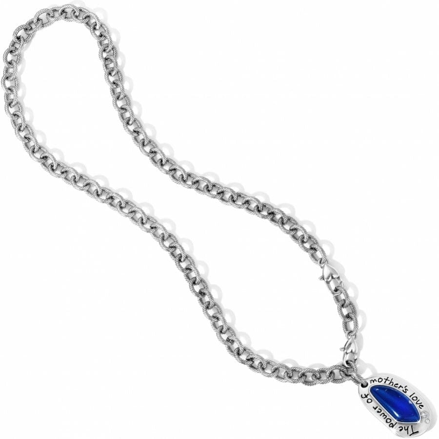 Mother's Love Necklace silver-blue 3