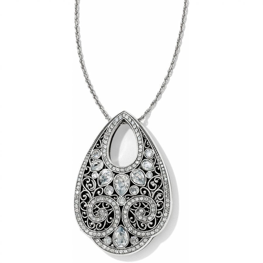 Mumtaz Teardrop Necklace silver 1