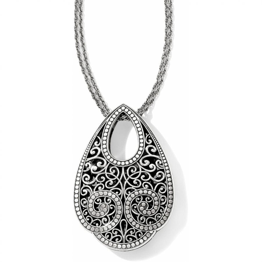 Mumtaz Teardrop Necklace silver 2