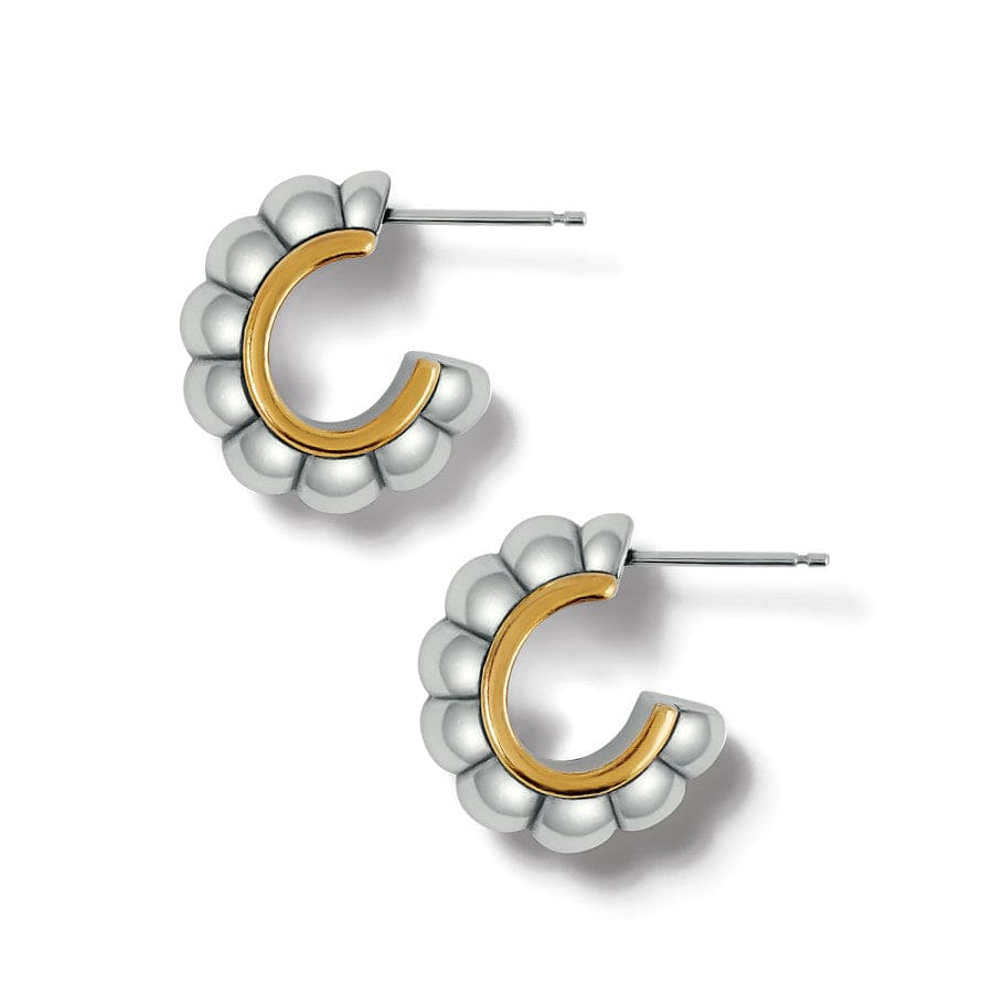 Mystic Moon Scallop Hoop Earrings silver-gold 4
