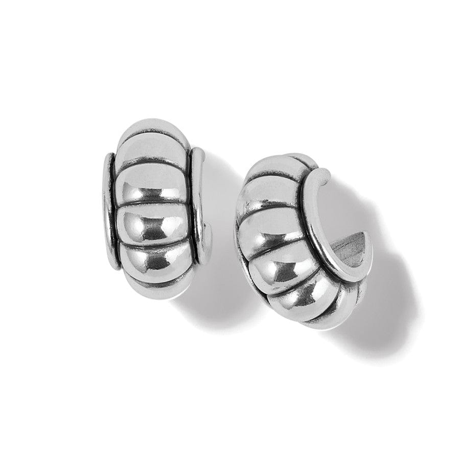 Mystic Moon Scallop Hoop Earrings silver 2