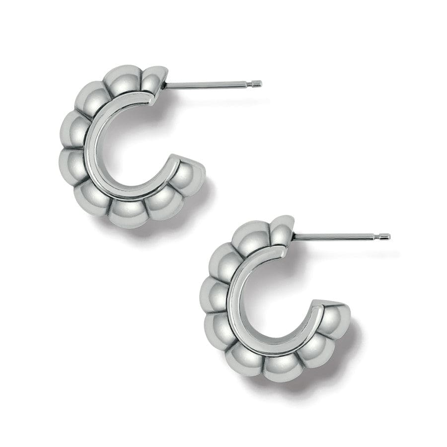Mystic Moon Scallop Hoop Earrings silver 3