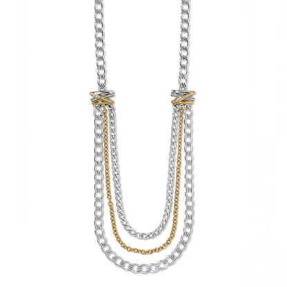 Neptune's Rings Multiple Row Chain Necklace