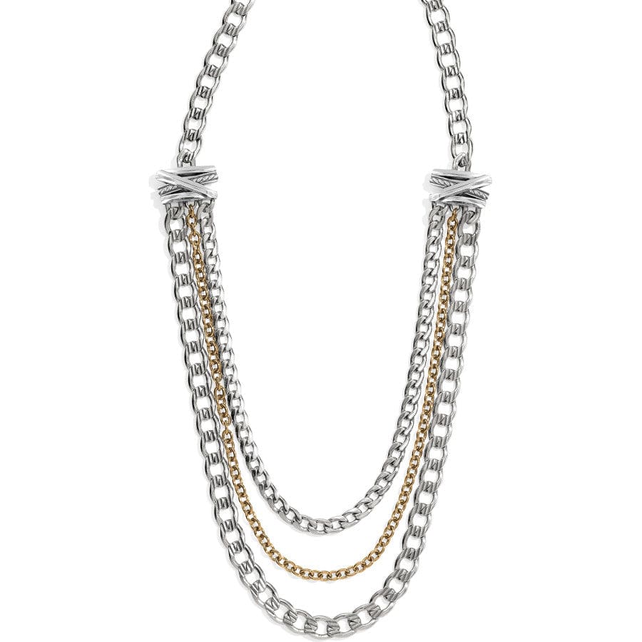 Neptune's Rings Multiple Row Chain Necklace