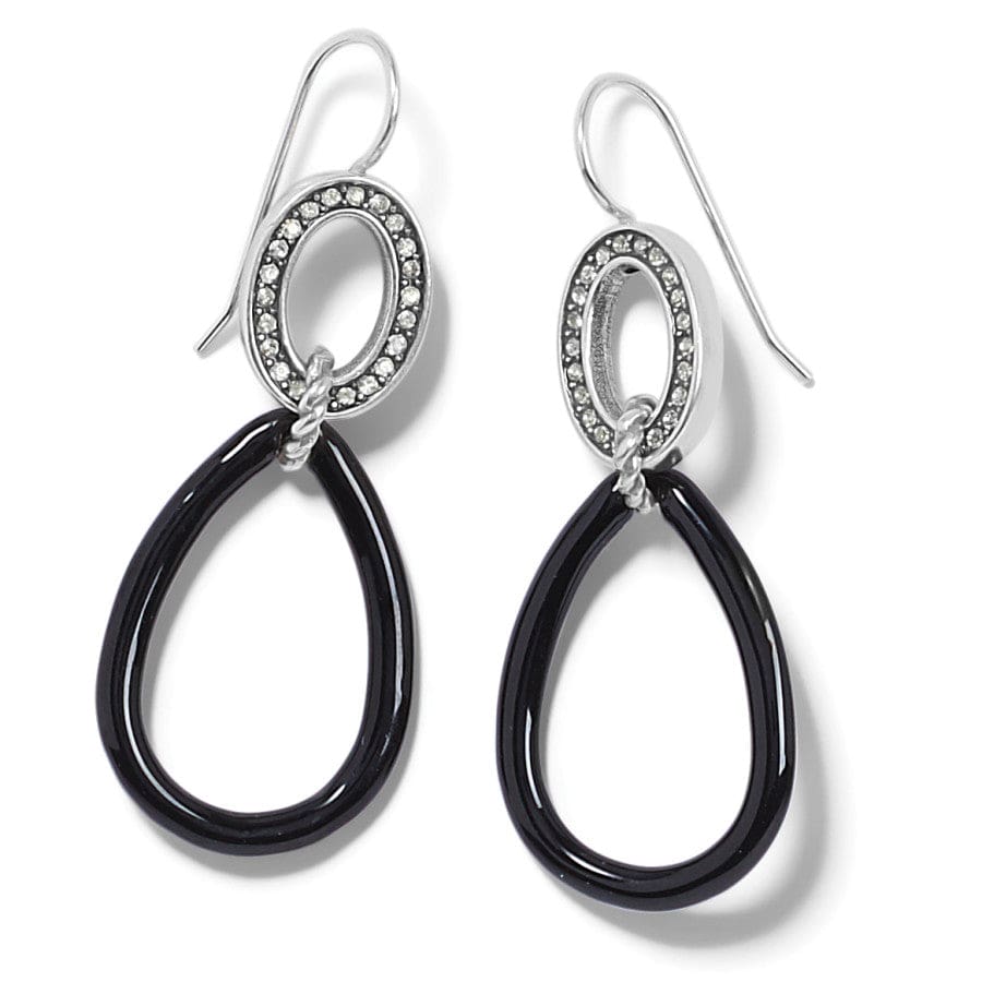 Neptune's Rings Night French Wire Earrings silver-black 1