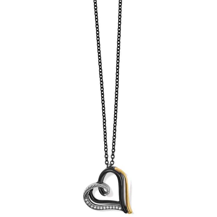 Neptune's Rings Night Heart Necklace silver-gold 1