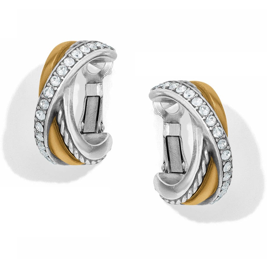 Neptune's Rings Post Hoop Earrings silver-gold 1